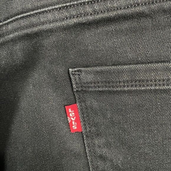 Levis Jeans Mens 34x34 Black 511 Slim Fit Stretch Red Loop Denim Casual - Picture 11 of 16